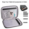 Picture of 8-9 Inch Tablet Sleeve Bag, Padded Travel Pouch for Galaxy Tab A9 8.7/Tab A 8.4/Fire HD 8 (PU-Black9)