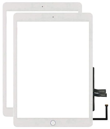Picture of VDASO for iPad 6 6th Gen Screen Replacement A1893 A1954 2018 2 Pack Digitizer 9.7 Inch, for iPad 6th Generation Touch Glass with Home Button (White)