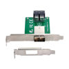 Picture of chenyang Dual Ports Mini SAS HD SFF-8644 to Internal SAS HD SFF-8643 PCBA Female Adapter with Low Profile Bracket