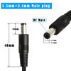 Picture of GINTOOYUN 2 PCS DC Y Splitter Power Cable 18AWG DC 5.5MM x 2.1MM Male to Dual DC 5.5MM x 2.1MM Male Supply Splitter Cable for LED Light Bar CCTV Security Cameras etc(1FT)