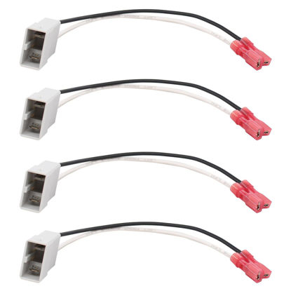 Picture of ApplianPar 4Pcs Car Speakers Wire Cable Wiring Harness with Adapter Connector Plug for Honda Accord Civic CRV CRX Element Odyssey