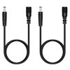 Picture of Fancasee 2 Pack 3 ft 5.5mm x 2.5mm DC Power Extension Cable Male to Female Plug Adapter Extension Cord for IP Camera CCTV Surveillance Security Camera LED Strip DVR Router