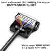 Picture of JUXINICE 2Pack Small Volume DB25 Female+Male Solderless Connector, RS232 D-SUB Serial to 25 Pin Port Adapter Integrated Screw Terminal Module with Case Long Bolts Nuts