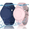 Picture of R-fun Waterproof Air Tag Bracelets for Kids [2 Pack] Compatible with Apple Air Tag Finders with Soft Silicone,Anti Lost GPS Item Finders Case Cover for Kids,Night Blue/Pink