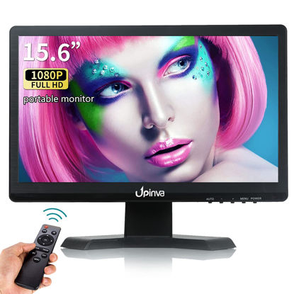 Picture of 15.6 inch Professional IPS Monitor LCD Display Security Camera Office PC Mobile Monitor 1920x1080 Full HD Multifunctional Gaming Monitor with HDMI BNC VGA AV USB Input Surveillance Camera with Stand1