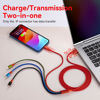 Picture of Multi Charging Cable 3.5A, [2Pack 6Ft] 4 in 1 Fast Charging Cable, Multi Charging Cord, Multi USB Cable Adapter with IP/Type C/Micro Ports for Cell Phones/iPhone/Samsung Galaxy/PS/Tablets & More