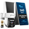 Picture of wellnk-iot 4G LTE Cellular Security Camera with 360-Day Unlimited Data, Non-WiFi U.S. Local SIM&Micro SD Card, Solar Powered, Remote Access, Auto Human Tracking