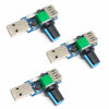 Picture of USB Fan Speed Controller, DC 5V Stepless Mini USB Fan Governor DC 4-12V to 2.5-8V 5W Regulator Speed Control Knob with Switch(3PCS)