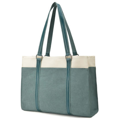 Picture of Laptop Bag for Women College Work Tote Bags Large Capacity Bookbags Shoulder Purse, 15.6 Inch