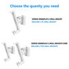 Picture of EMAQUIN Wall Mounts Brackets-Pair Set(2PCS) for SONOS ONE/SONOS ONE SL/SONOS Play 1 Speaker (Include 2PCS,Swivel and Tilt,Compatible with Both SONOS ONE/ONE SL/SONOS Play 1,White Pair)