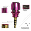 Picture of CANFON Mini Phone Microphone,Microphone with High Sensitivity for Phone iOS iPhone iPad YouTube Facebook (3.5mm Mic) (Pink)