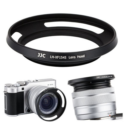 Picture of 52mm Screw in Lens Hood Shade Cover for Fujifilm Fuji Fujinon XC 15-45mm F3.5-5.6 OIS PZ Lens on Camera X-T30 II X-T20 X-T10 X-T200 X-T100 X-A7 X-A5 X-A10 X-E3 X-E2 X-S10 X-T4 X-T3 X-T2 Xpro3 Xpro2