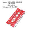 Picture of JOYJOM Nvme NGFF M.2 2230 to 2242 Adapter, 2230 to 2280 Adapter, 2230 to 2260 Extender, Support 2240 to 2280, 2260 to 2280 M2 Adapter