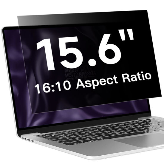 Picture of ANTOGOO V 15.6 Inch 16:10 Laptop Privacy Screen Filter, Anti Blue Light Glare & Anti Scratch Computer Privacy Shield for 15" with 1920x1200 Aspect Ratio Laptop
