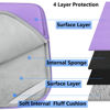 Picture of Laptop Sleeve Bag 15.6 Inch, Durable Shockproof Protective Cover Flip Case Briefcase Carrying Computer Bag Case Compatible with 15.6 Inch HP, ASUS, Lenovo, Acer, Notebook, Light Purple