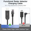 Picture of Radar Detector Power Cord, RJ11 Radar Detector Cable, Replacement Radar Detectors Mute Charger Cable for Escort Max 360 Uniden DFR8/9 Radenso XP/SP Beltronics Pro RX65 DFR6/7 Radar Detector - 3.3FT