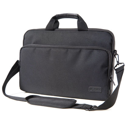 Picture of JSAUX FilpGo Extended Screen Laptop Bag, Premium Durable Travel Business Laptop Case for Notebook Tablet Monitor, Black