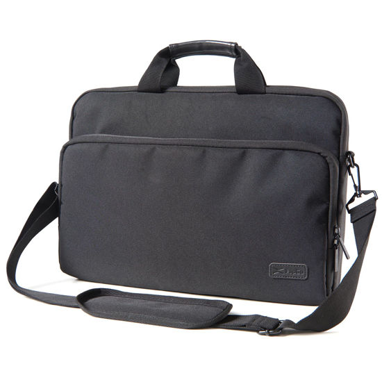 Picture of JSAUX FilpGo Extended Screen Laptop Bag, Premium Durable Travel Business Laptop Case for Notebook Tablet Monitor, Black