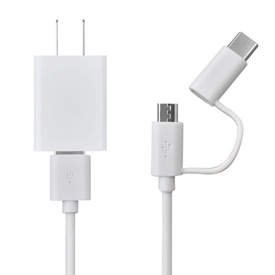 Picture of Charger Compatible with Kindle Fire HD, HDX, Paperwhite, for Oasis E-Reader, for Echo Dot 2nd Gen, Kids Pro, Kids Edition Tablet and More, USB to Micro-USB and USB-C 2 in 1 Power Cable