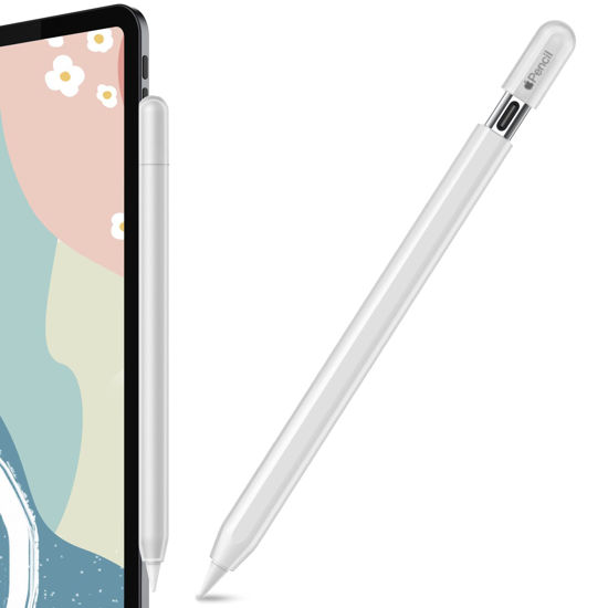 Picture of AhaStyle Silicone Case for Apple Pencil (USB-C) 2023 Ultra Thin Proteative Cover Skin Apple Pencil Sleeve Anti-Slip Grip Compatible with Apple Pencil USB C (Clear)