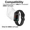 Picture of smaate Screen Protector Compatible with MorePro and FITVII HM08 1.47 inch Fitness Tracker, Soft TPU, 6-Pack, Bubble Self-healing, Full coverage