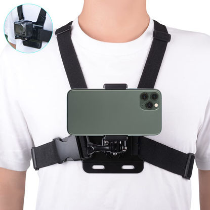 Picture of Mobile Phone Chest Mount Strap Holder ，Anti-Slide Strap Mount for Phone 360 Degree Rotary for Video Recording Camera Harness 2024