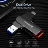 Picture of fanxiang 512GB Flash Drive Up to 560MB/s External SSD,Type C & 3.2 USB-A,Gen 2 Thumb Drive,Memory Stick for iPhone15/PS4//Android Phone/Windows/Mac