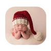 Picture of Vemonllas Christmas Newborn Photography Props Baby Photo Props Christmas Outfit Long Hat Newborn Photoshoot Xmas Santa Claus Red Hat (Christmas Red)