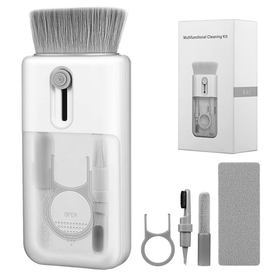 Picture of OUKNAK Keyboard Cleaner Kit, Laptop Cleaner 6-in-1 Electronics Cleaner Kit Keyboard Cleaning Brush kit, Portable Multifunction Cleaning Brush Kit for Computer, Cell Phone, Earphone, PC Monitor