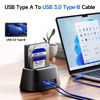 Picture of Cable Matters Short USB 3.0 Cable (USB 3 Cable, USB 3.0 A to B Cable) in Blue 3 ft