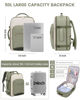 Picture of LOVEVOOK 50L Carry on Backpack for Women & Men with 3 Packing Cubes, Large Travel Backpack for Airplanes, TSA Personal Item Travel Bag with Laptop Pocket, Travel Essentials Airline Approved