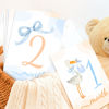 Picture of Milestone Cards Baby Monthly Milestone Cards Baby Gift New Mom Baby Shower Baby's Milestone Month Cards Boy Girl Monthly Photos Pictures (Boy)