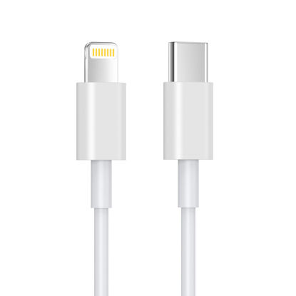Picture of JJCALL USB C to Lightning Cable 1M [Apple MFi Certified] iPhone Fast Charger Cable USB-C Power Delivery Charging Cord for iPhone 14/13/12/12 PRO Max/12 Mini/11/11PRO/XS/Max/XR/X/8/8Plus/iPad