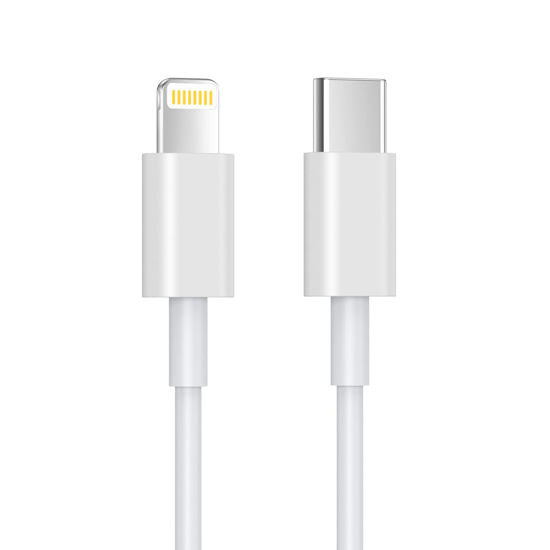 Picture of JJCALL USB C to Lightning Cable 1M [Apple MFi Certified] iPhone Fast Charger Cable USB-C Power Delivery Charging Cord for iPhone 14/13/12/12 PRO Max/12 Mini/11/11PRO/XS/Max/XR/X/8/8Plus/iPad