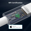 Picture of JJCALL USB C to Lightning Cable 1M [Apple MFi Certified] iPhone Fast Charger Cable USB-C Power Delivery Charging Cord for iPhone 14/13/12/12 PRO Max/12 Mini/11/11PRO/XS/Max/XR/X/8/8Plus/iPad