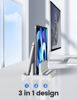 Picture of Vaydeer Vertical Laptop Stand Holder Plastic Adjustable Desktop Notebook Dock Space-Saving 3 in 1 for All MacBook Pro Air, Mac, HP, Dell, Microsoft Surface, Lenovo, up to 17.3 inches (White)