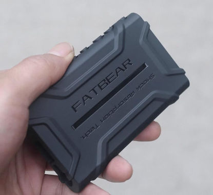 Picture of Fatbear Shockproof Heavy Duty Protective Cover Case Compatible with Sony Walkman NW-A306 (Black)