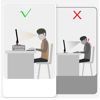 Picture of Wymexen Acrylic Monitor Stand, 2 Tier Computer Monitor Stand Riser，16 inch Acrylic Computer Monitor Stand Riser for iMac, PC, Desktop, Laptop, TV Screen with Extra Storage Space Home Office