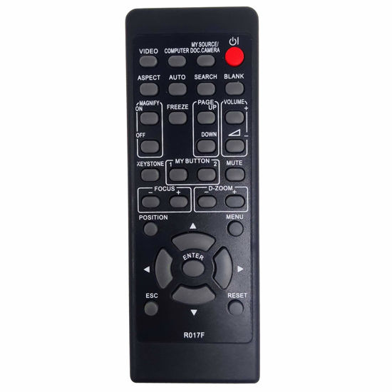 Picture of INTECHING R017F Projector Remote Control for Hitachi BZ-1, CP-A221N, CP-A222WN, CP-A301N, CP-A302WN, CP-A352WN, CP-AW2519N, CP-AW251N, CP-AW252WN, CP-AW312WN, CP-D27WN, CP-D32WN, CP-DW25WN