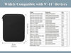 Picture of TiMOVO 9-11" Tablet Sleeve for iPad 10th Gen. 10.9", iPad 9th/8th/7th Gen. 10.2", iPad Air 11/Air 5th/4th Gen. 10.9",Galaxy Tab A9+/A9 Plus 11", Protective Bag with Pocket, Black