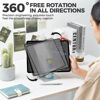 Picture of SWAGKIND Tablet Stand for Desk, Adjustable Monitor Stand with 360° Rotating Base, Portable Tablet Stand Holder for iPad Pro, Galaxy Tab, Mobile Phone(Black)