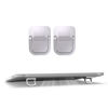 Picture of Exdtgt Portable Keyboard Riser, Mini Invisible Laptop Stand for Desk Computer Keyboard MacBook Notebook Stand Riser Aluminum (2PCS) (Silver)