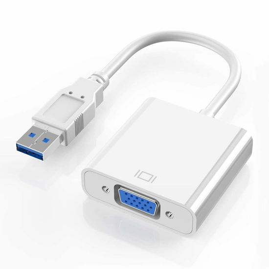 Picture of Gxcdizx USB 3.0 to VGA Adapter, 1080P Multi-Display Video Converter for Laptop PC Desktop to Monitor/Projector/TV