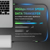 Picture of UAYXILI 2.62FT/0.8M 240W Charing USB C Extension Cable Compatible with Thunderbolt 4/3 Cable, USB4 Extender Cord Support 40Gbps Transfer/8K Video for SSD,Latops,Dock,iphone15,External SSD