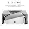 Picture of kwmobile Dust Cover Compatible with HP DeskJet 2755e / DeskJet 2720e / DeskJet 2710e / DeskJet 2820e - Printer Case - Grey / Black - Meow Cat
