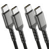 Picture of 3ft USB C to C Cable 2 Pack, USB 2.0 Braided USB C to USB C Cable Fast Charging Compatible with Apple iPhone 15 iPad Mini/Air Samsung Galaxy S23 Ultra Google Pixel 7, USBC Cable 1m