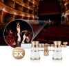 Picture of Aomekie Opera Glasses Binoculars 3X25 Theater Glasses Lorgnette Mini Binocular Compact with Handle for Adults Kids Women in Musical Concert（White）
