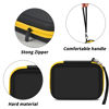 Picture of ANKHOH Print Camera Case for Kodak Mini Shot 3 Retro 4PASS Wireless Instant Camera & Photo Printer, Picture Printer Carrying Storage Bag Holder Fits for Kodak Mini 3 Retro (Black+Yellow) (Box Only)