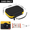 Picture of ANKHOH Print Camera Case for Kodak Mini Shot 3 Retro 4PASS Wireless Instant Camera & Photo Printer, Picture Printer Carrying Storage Bag Holder Fits for Kodak Mini 3 Retro (Black+Yellow) (Box Only)