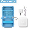 Picture of Chip Card Reader Scanner Case, Hard Carrying Bag Holder Fits Square A-SKU-0485 Contactless and Chip Reader with USB Charge Cable for EMV Chip Cards/Apple Pay/Android Pay/More - Blue